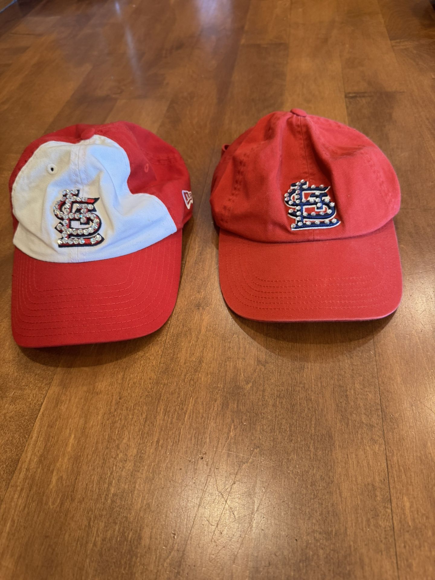 Woman, St. Louis Cardinals bling baseball hat, bundle shipping available