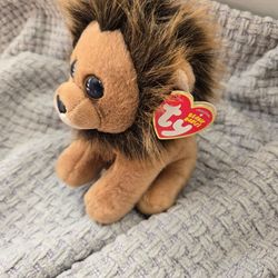 Ty CECIL the Lion BEANIE BABY 6" NEW MWMTs Plush Stuffed Animal Toy