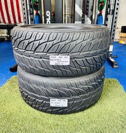 💰 Best deals are ca$h in person 2 USED TIRES 255/35ZR20 GENERAL G-MAX GT 255/35R20 LEXUS MUSTANG CAMARO PORSCHE BMW 255 35 20