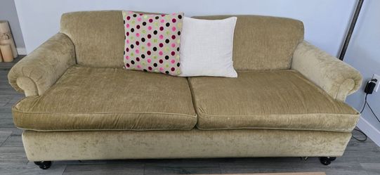 Sofa Vintage, Olive tone, 83" W x 25" D x 33" H