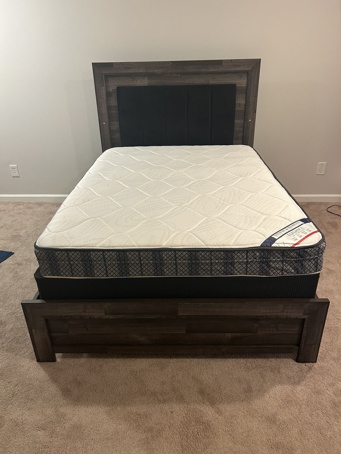 Full Size Bed Frame And Mattress Bundle
