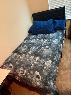 Black twin bed frame