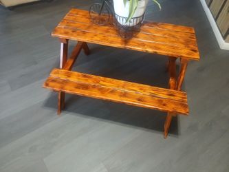 Toddler picnic bench