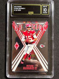 2019 Panini Phoenix QB VISION Patrick Mahomes #7 GMA 10 GEM MINT KC Chiefs🔥🔥🔥