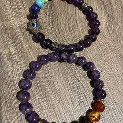 Amethyst chakra bracelets