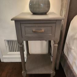 Set Of Gray End Tables 
