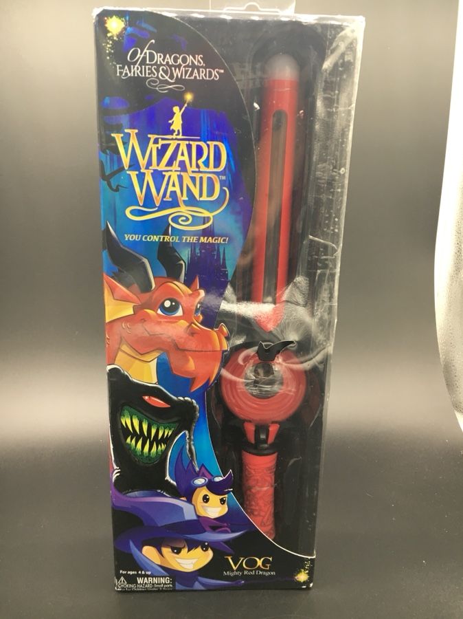 NEW Of Dragons Fairies & Wizards Wizard Wand Vog Mighty Red Dragon