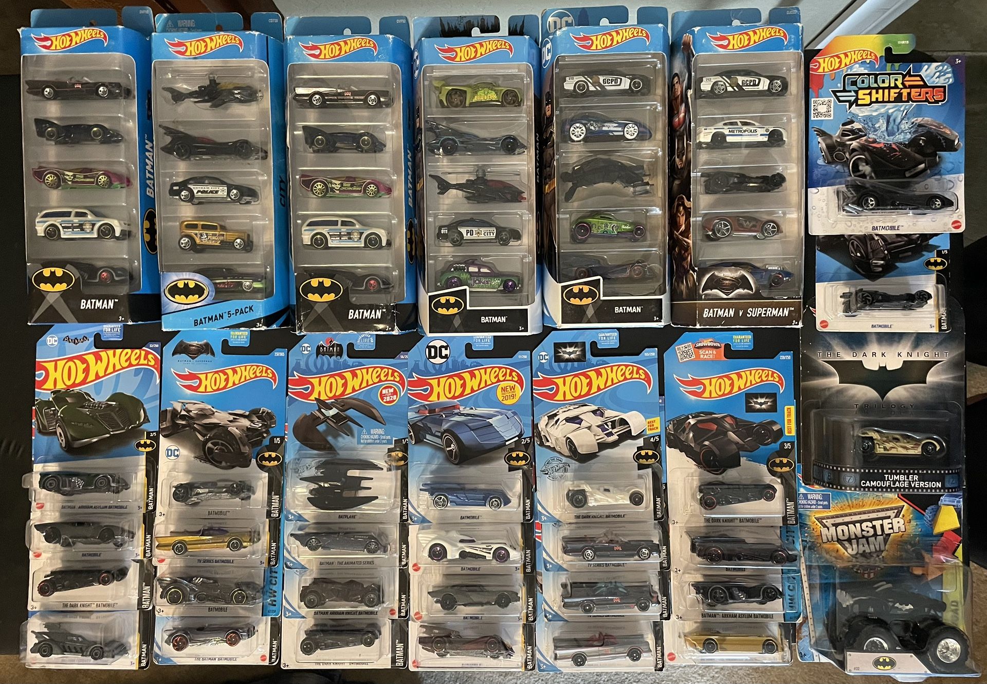 Hot Wheels Batman Diecast Batmobiles