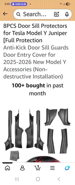 8-Piece Door Sill Protectors for Tesla Model Y