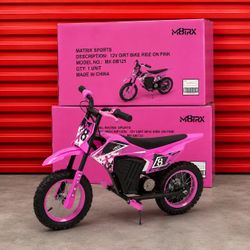 Pink 12V Mini Electric Dirt Bike