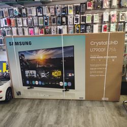 Samsung Smart TV 4K 75 inch Brand New Sealed with advanced features - On Payments with just $50 down 🤩 (No credit required ✅)