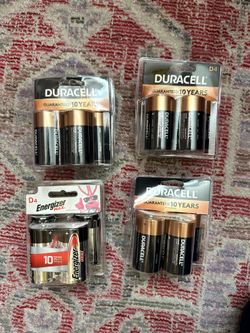 Duracell, Energizer Max D4 batteries