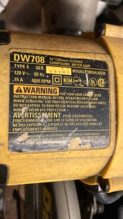 Dewalt chop saw