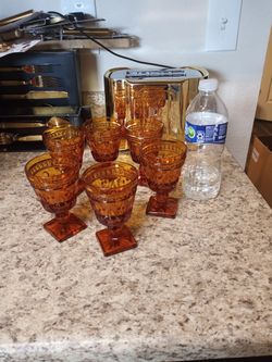 Vintage Wine/Desert Glasses