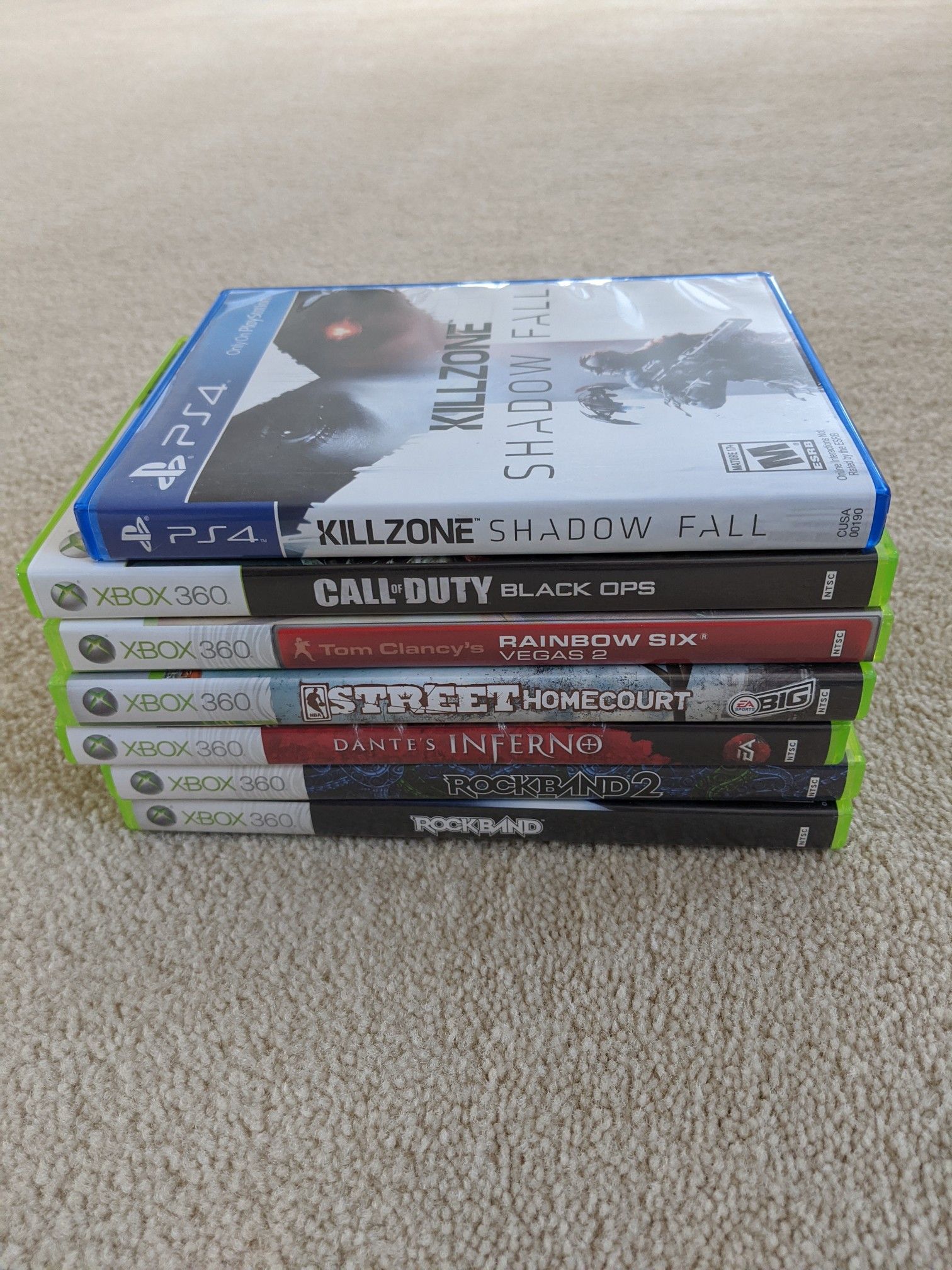 Xbox 360 games and PS4 Game