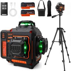 3D Self Leveling Laser Level with Heavy-Duty Tripod