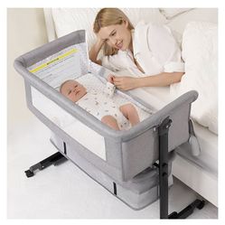Baby Bassinet, 3 in 1 Bassinets Bedside Sleeper