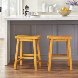 Set of 2 - 24" counter height stools barstools - NEW