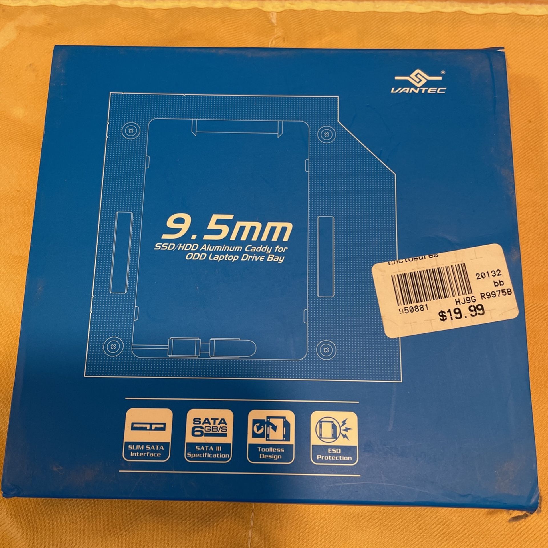 Aluminum Caddy For ODD Laptop Drive Bay