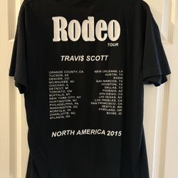 2015 TRAVIS SCOTT RODEO TOUR SHIRT LARGE