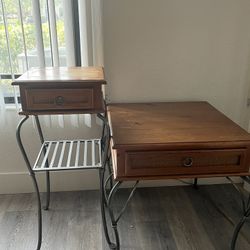 Wooden End Table Set