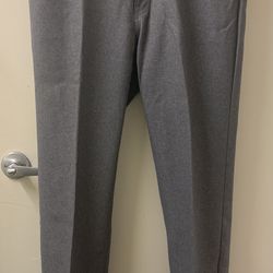 Vintage men's pants Levi's Action Slacks Sta-Prest (black tab/gold embroidery), size W38 L34, dark gray  