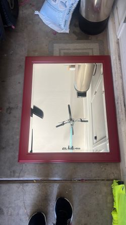 Fire Engine Red Mirror