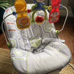 FisherPrice Infant Bouncer with vibration & toys