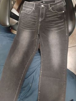 True religion pants black/gray with white stitching