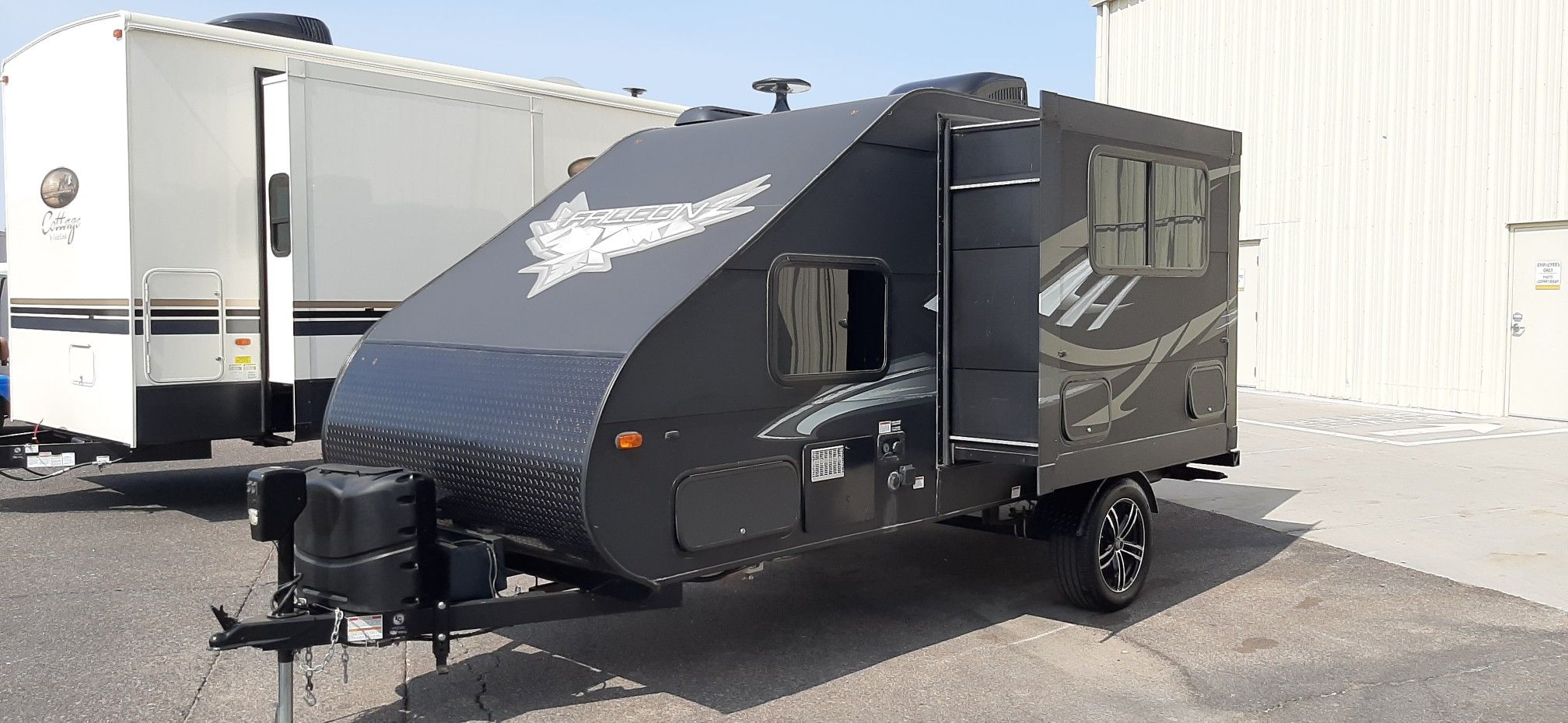 Used 2019 falcon 21rb tear drop trailer