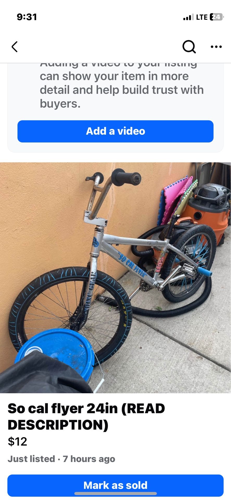 Se SoCal Flyer 24inch (LOOK THROUGH SLIDES)