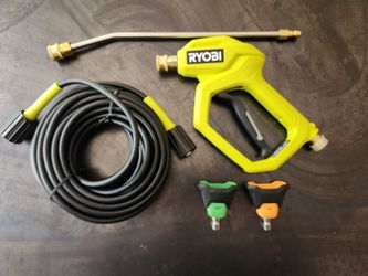 NEW! Ryobi Electric Pressure Washer Hose Stubby Gun Tips Extension Wand
