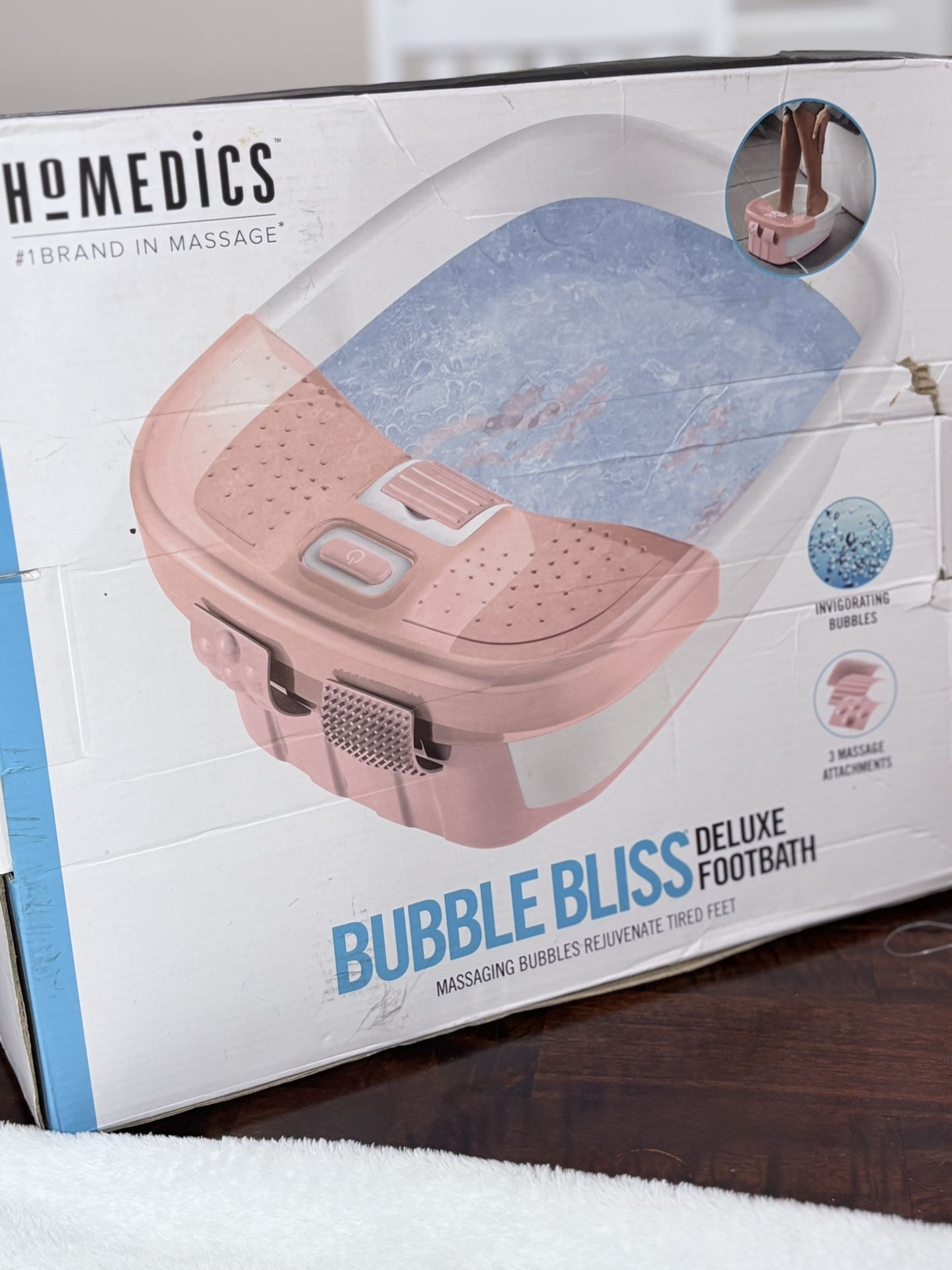 Homemedics Bubble Bliss Foot Bath