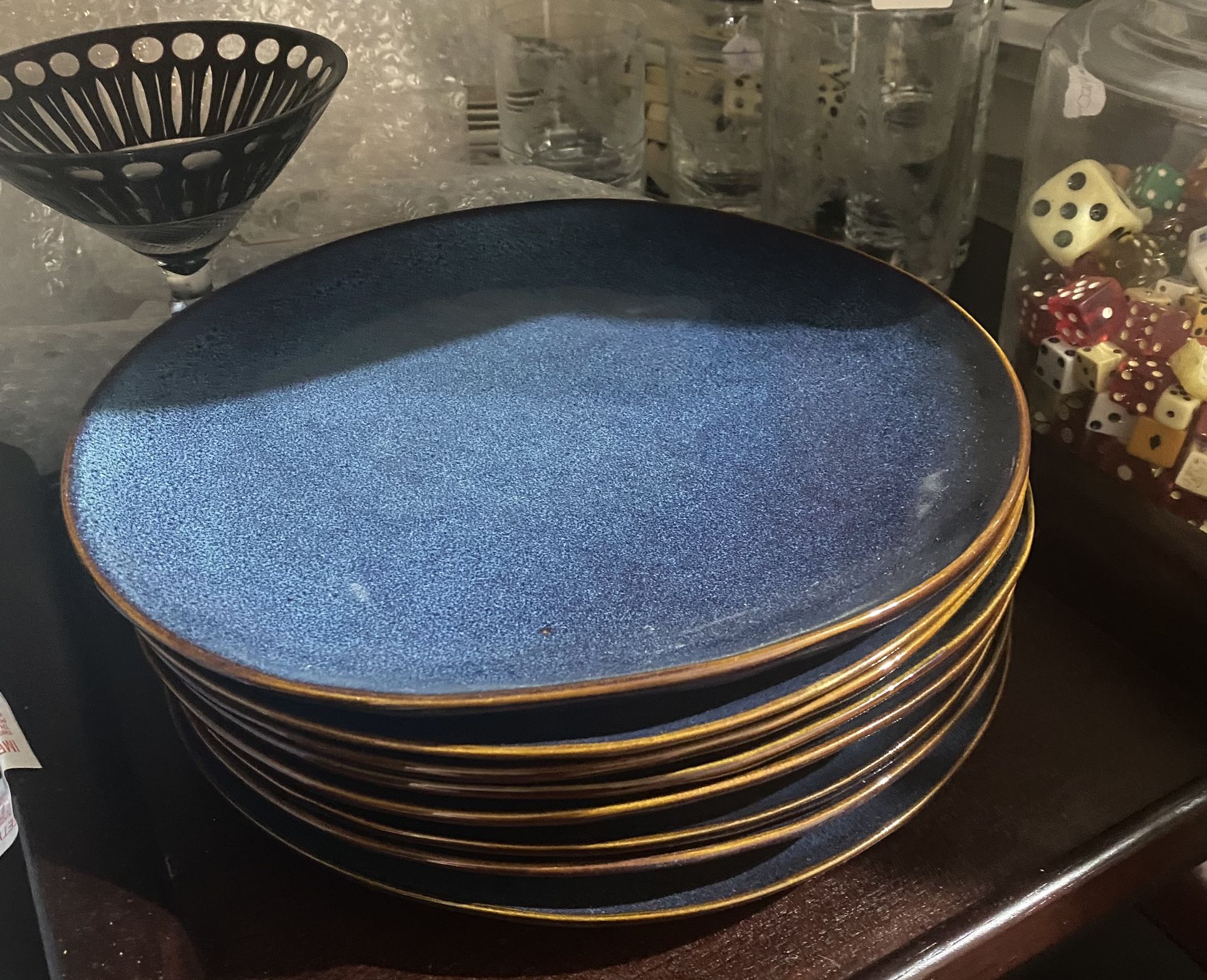 Reactive Indigo Plates By World Market 10 3/4