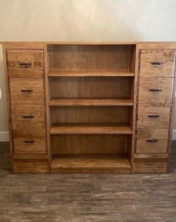 McMillan’s Solid Wood Storage Cabinet Rustic Texas Handcrafted Heavy