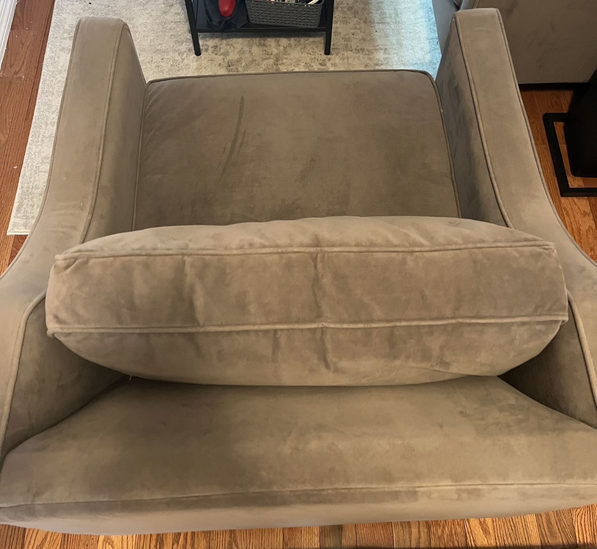 West Elm Paidge chair, Performance velvet