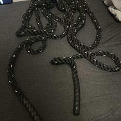Fitness rope that can be wrapped around