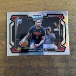 2024 PRIZM DRAFT PICKS BRONNY JAMES SILVER VARIATION ROOKIE 