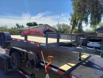 7 x 18 flatbed trailer - car hauler