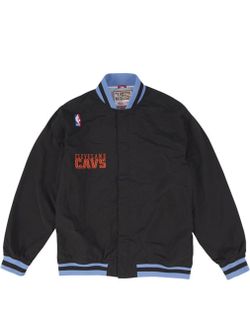 MITCHELL AND NESS CLEVELAND CAVALIERS MENS BLACK AUTHENTIC WARM UP