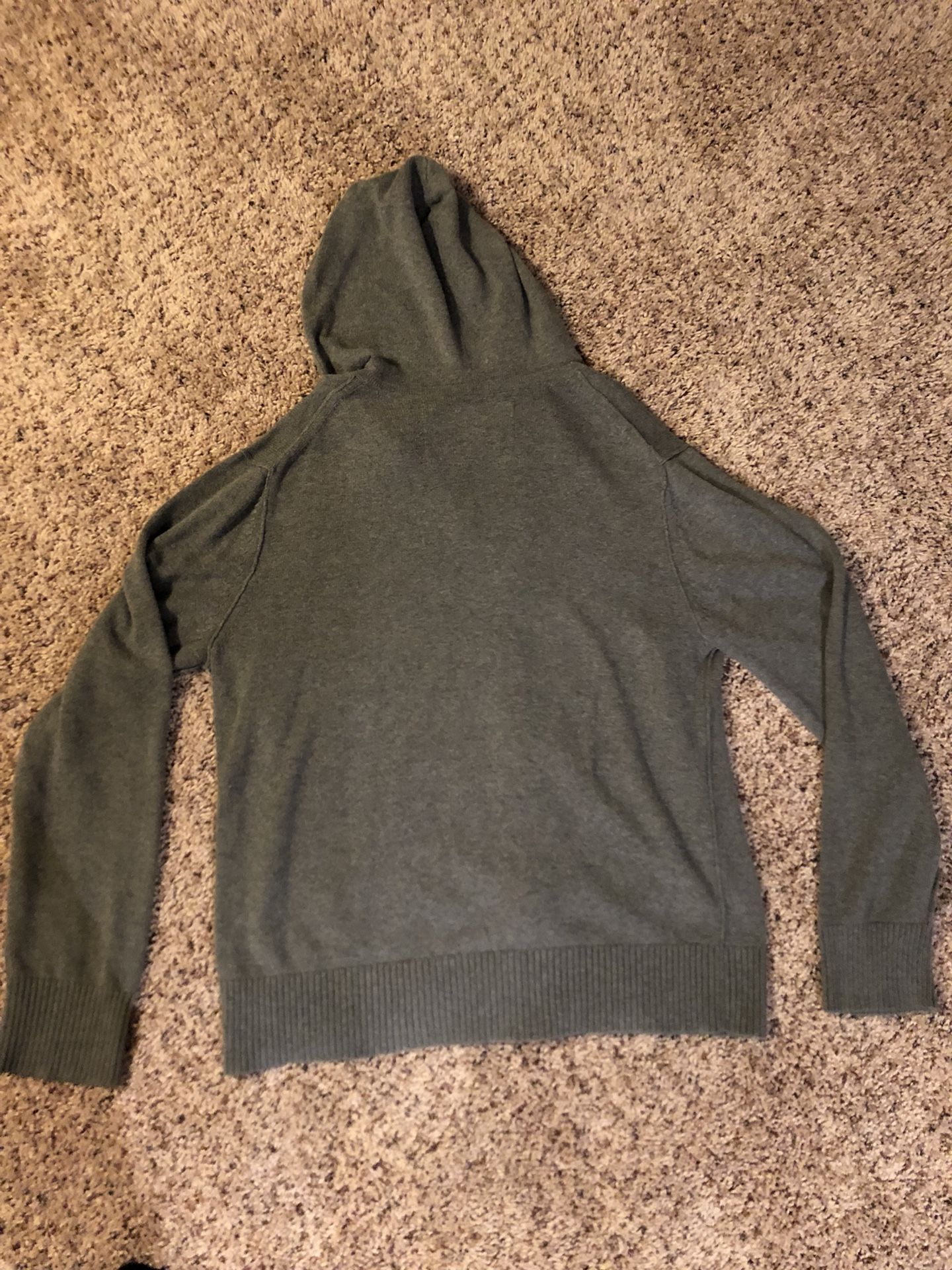 Large American Eagle Hooded Long Sleeve Shirt