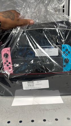 Nintendo switch with case and accessories