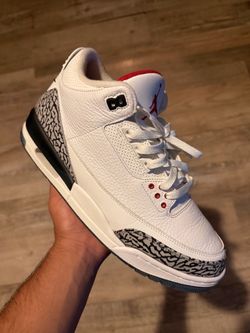 Jordan 3 retro’ Free Throw Line White Cement