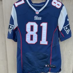 Nike On Field NFL New England Patriots Aaron Hernandez Authentic Jersey Size 40