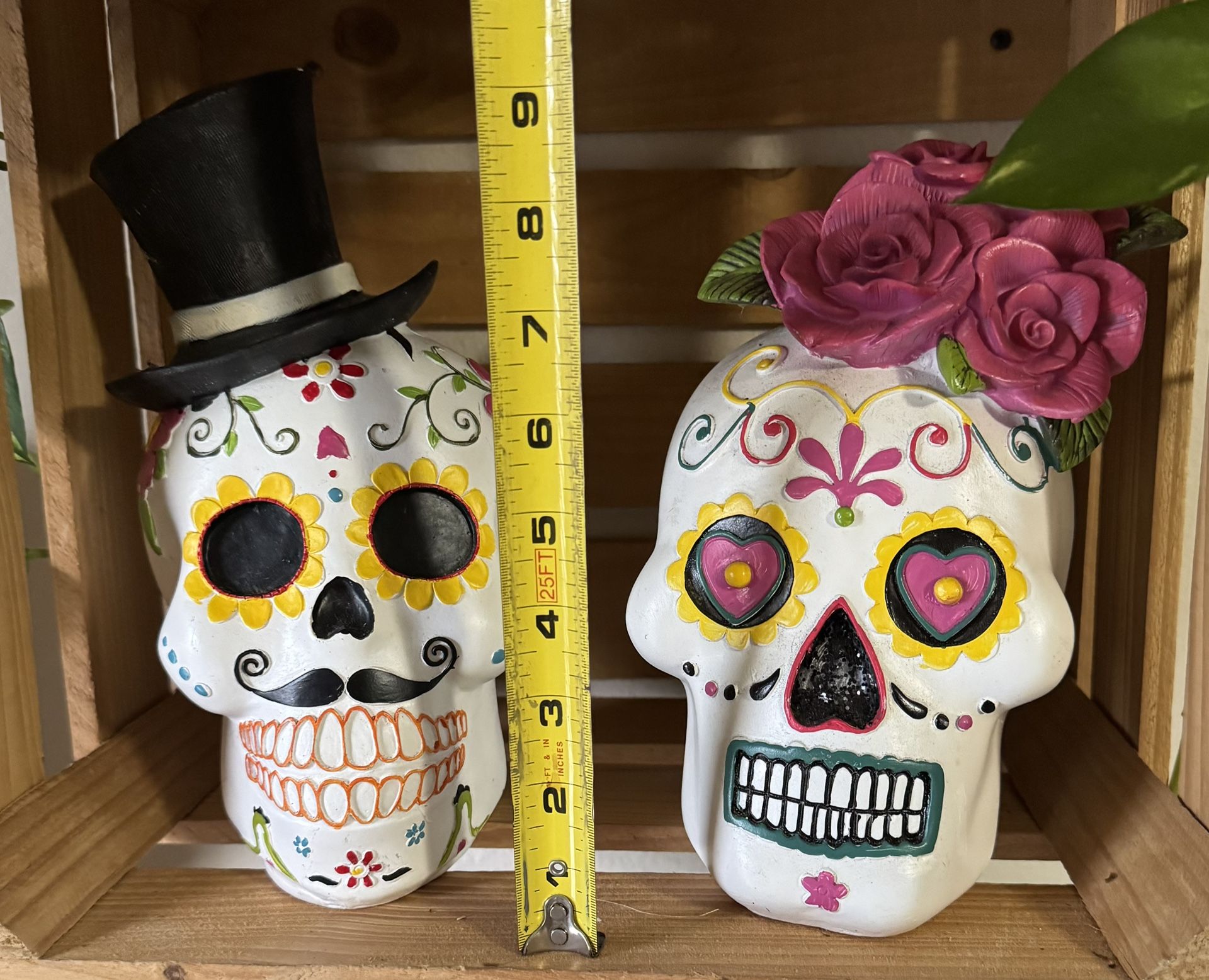 Sugar Skull Wedding Couple Bride and Groom $25 for Both