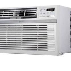 LG 15000 BTU 115V Window Air Conditioner with Three Fan Speeds Remote Control