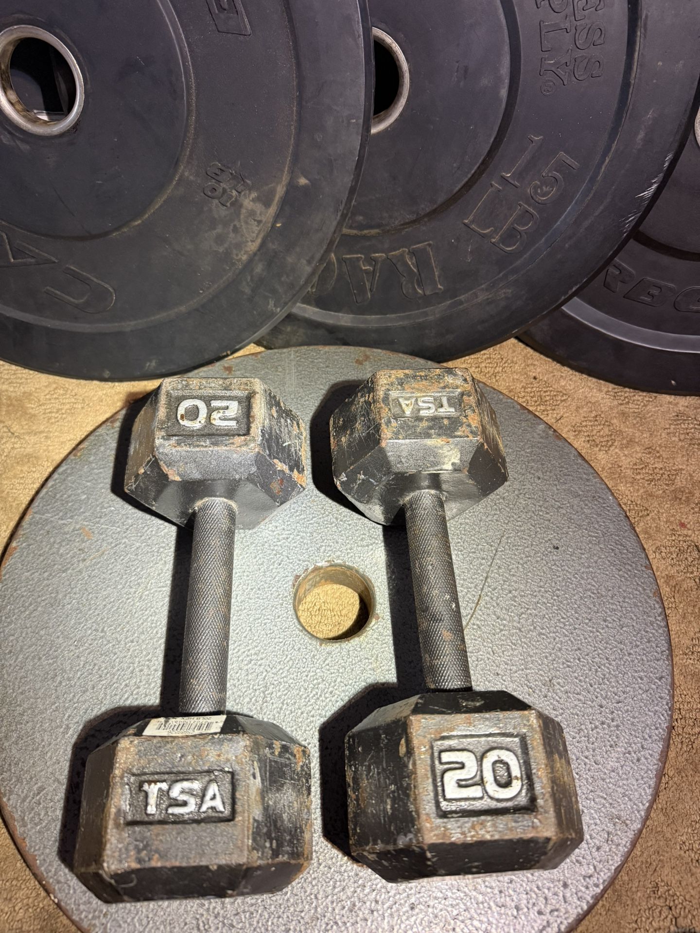 20 pound dumbbells