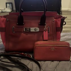 Authentic Coach Purse W/ Wallet 