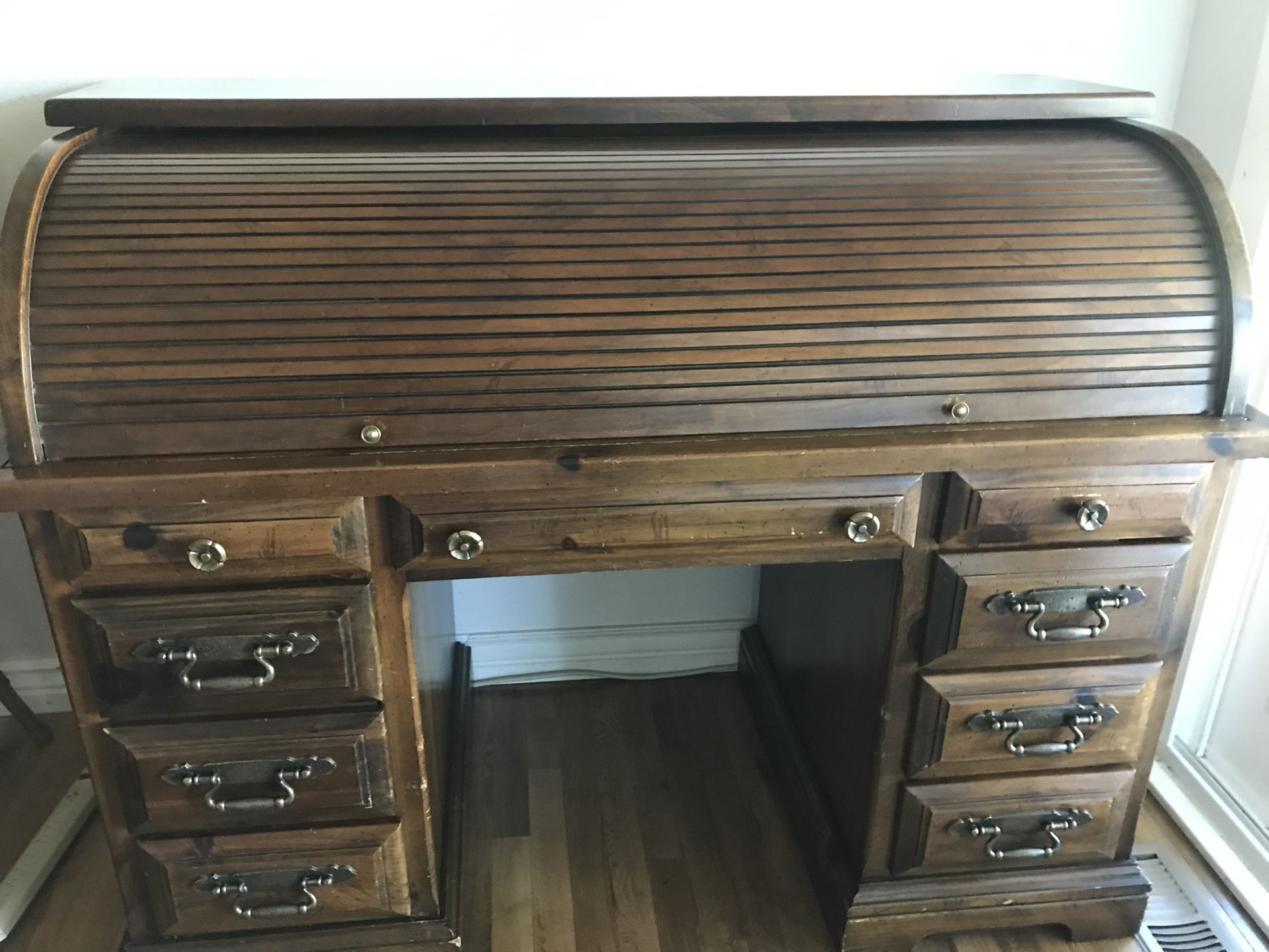 Free Roll top desk Vintage Solid Wood