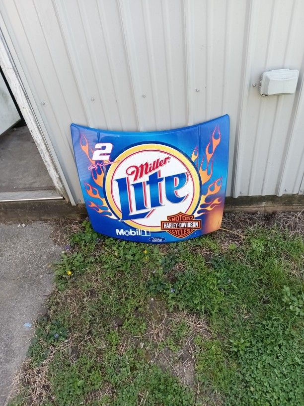 Miller Lite Harley-Davidson Rusty Wallace Wall Hood